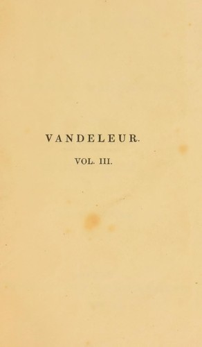 Vandeleur, or, animal magnetism by Marianna Pisani cover