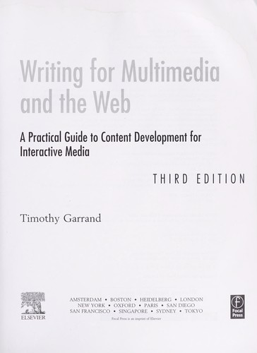 Writing for multimedia and the Web