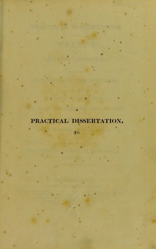 A practical dissertation on the waters of Leamington-Spa