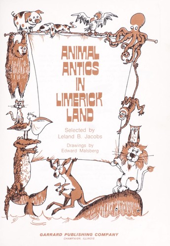 Animal antics in limerick land by Leland B. Jacobs cover