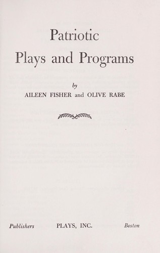 Patriotic plays and programs
