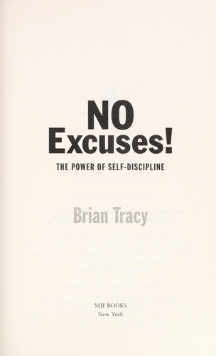 No excuses!