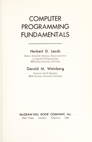 Computer programming fundamentals