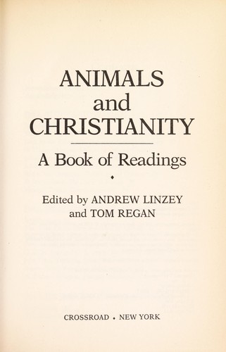 Animals and Christianity