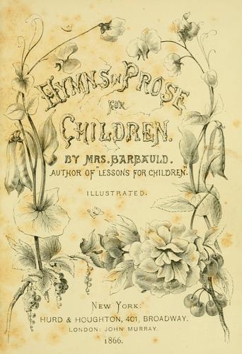 Hymns in prose for children