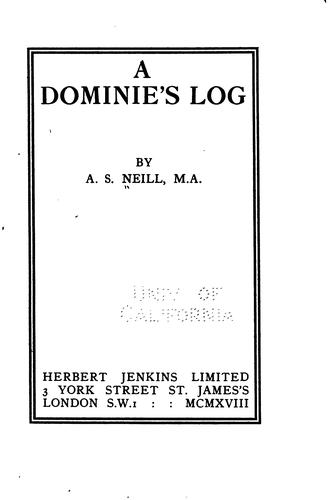A dominie's log