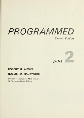 Algebra programmed