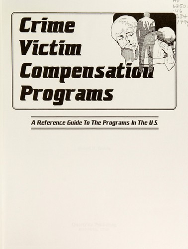 Crime victim compensation programs