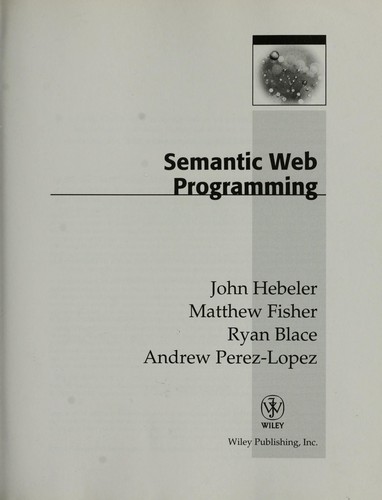 Semantic Web Programming [electronic resource]