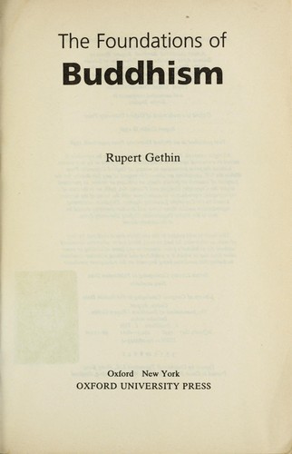 The foundations of Buddhism
