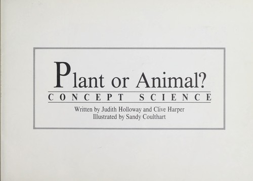 Plant or animal? by Judith Holloway cover