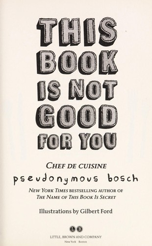 This Book Is Not Good For You