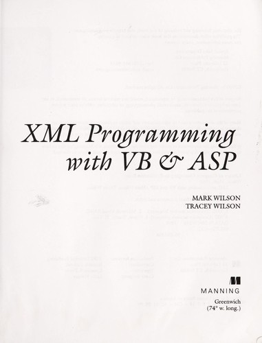 XML programming with VB & ASP