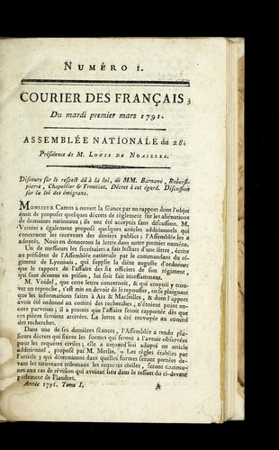 Courrier des Franc ʹais