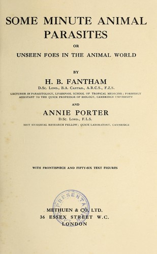 Some minute animal parasites