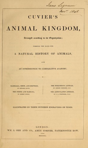 Cuvier's Animal kingdom