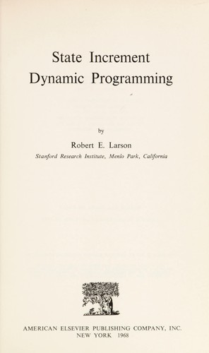 State increment dynamic programming