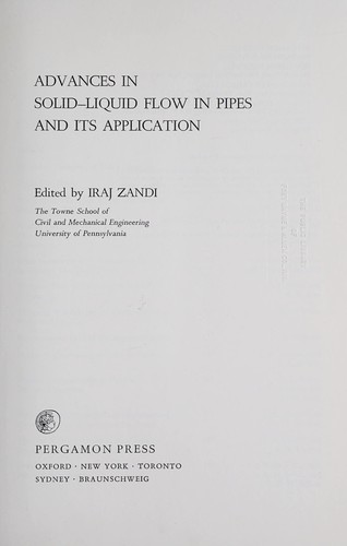 Advances in solid-liquid flow in pipes and its application