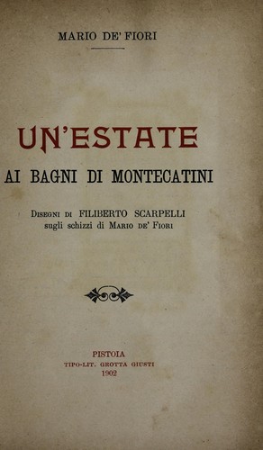 Un'estate ai bagni di Montecatini