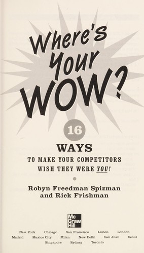 Where's your wow?