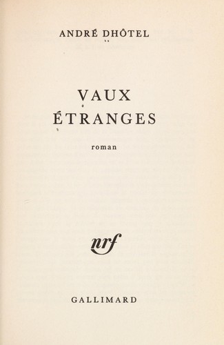 Vaux étranges