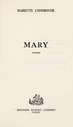 Mary by Mariette Condroyer cover