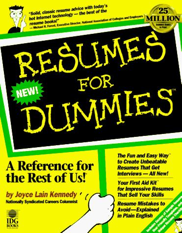 Resumes for dummies