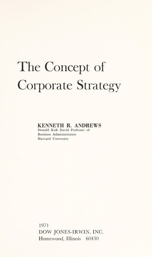 The concept of corporate strategy