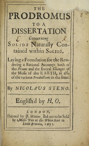 The prodromus to a dissertation concerning solids naturally contained within solids