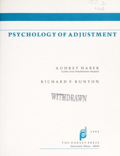 Psychology of adjustment