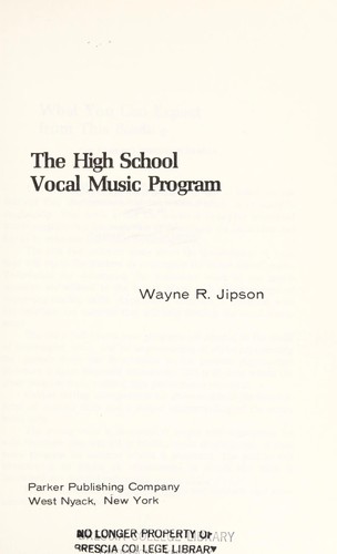 The high school vocal music program