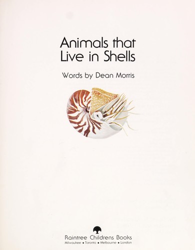 Animals that live in shells by Dean Morris cover