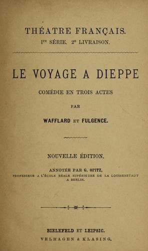 Le voyage à Dieppe by Alexis Wafflard cover