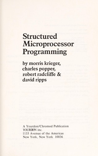 Structured microprocessor programming