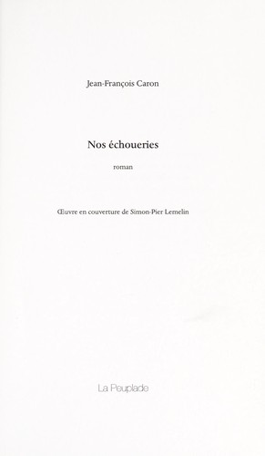 Nos échoueries