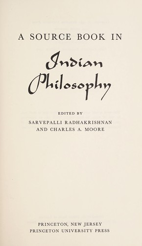 A source book in Indian philosophy