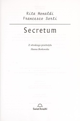 Secretum by Rita Monaldi cover
