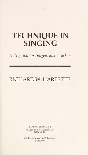 Technique in singing