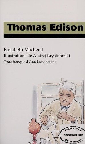 Thomas Edison by Elizabeth MacLeod cover