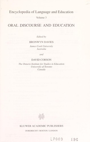 Encyclopedia of language and education