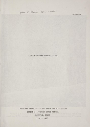 Apollo program summary report