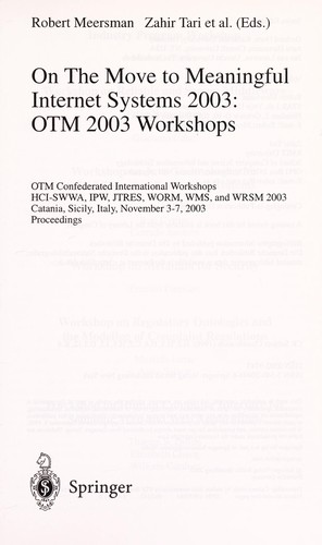 On the move to meaningful Internet systems 2003