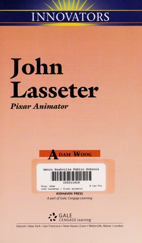 John Lasseter by Adam Woog cover