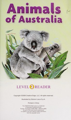 Animals of Australia by Edizioni Larus S.p.A. cover