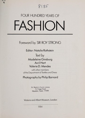 Four hundred years of fashion