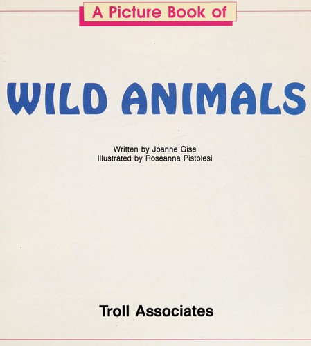 A picture book of wild animals