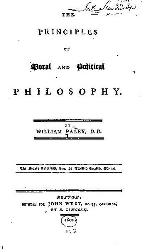The principles of moral and political philosophy