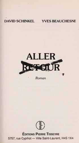 Aller retour by David Schinkel cover
