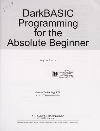 DarkBASIC programming for the absolute beginner