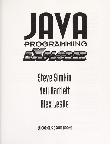 Java programming explorer
